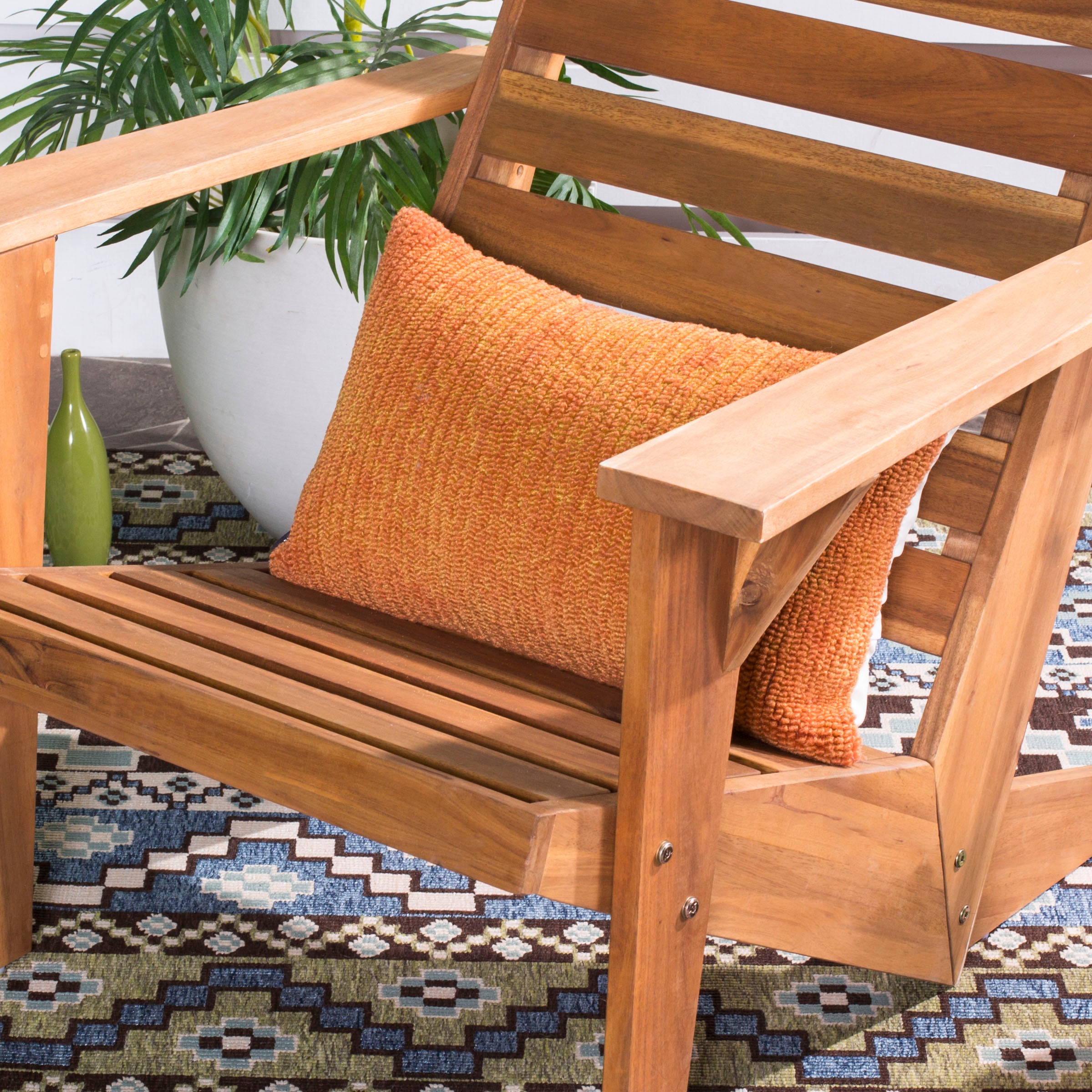 Safavieh Soleil Solid Pillow (Set of 2), PPL112 - Tropical Orange