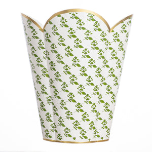 The Enchanted Home Green Blossom Wastepaper Basket