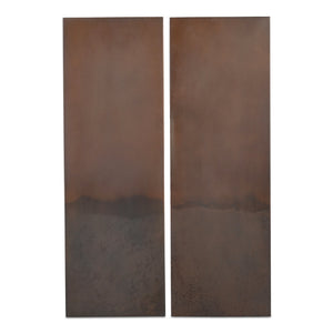 Moe's Home Collection - Smith Wall Decor Bronze-Set of Two - QJ-1028-50
