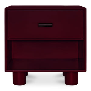 Moe's Home Collection - Jolene Nightstand Deep Red - QO-1013-06