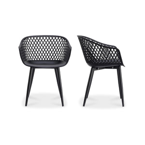 Moe's Home Collection - Piazza Outdoor Chair Black-Set Of Two - QX-1001-02