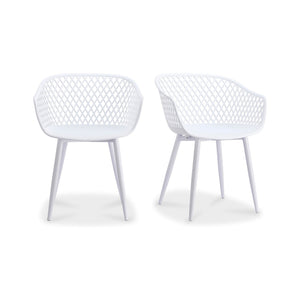 Moe's Home Collection - Piazza Outdoor Chair White-Set Of Two - QX-1001-18