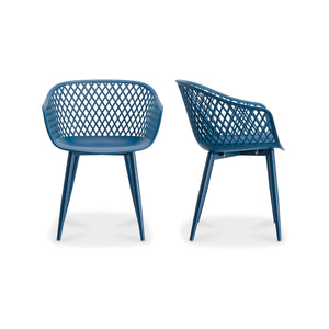 Moe's Home Collection - Piazza Outdoor Chair Blue-Set Of Two - QX-1001-26