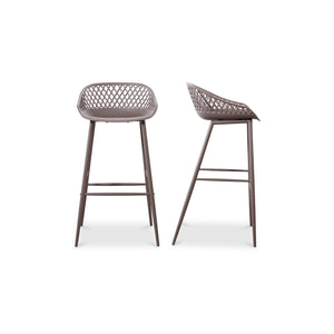 Moe's Home Collection - Piazza Outdoor Barstool Grey-Set Of Two - QX-1004-15
