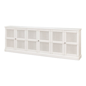 Sarreid Ltd Luciana 6 Cane Dr Buffet 112" Cortina Wh - R045-79C