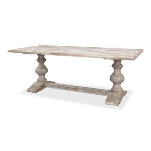 Sarreid Ltd Lionisio Trestle Table Grey Oak - R085-73