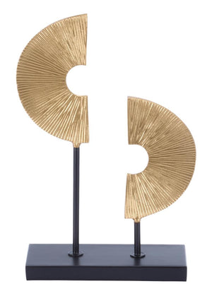 Safavieh Echo 15" Gold Arc Figure, RDC3005
