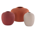 Safavieh Jacie Ceramic Vase (Set of 3), RDC4000 - Orange / Grey / Dark Orange