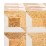 ANTIQUE IVORY / NATURAL BROWN