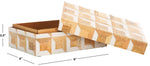 ANTIQUE IVORY / NATURAL BROWN