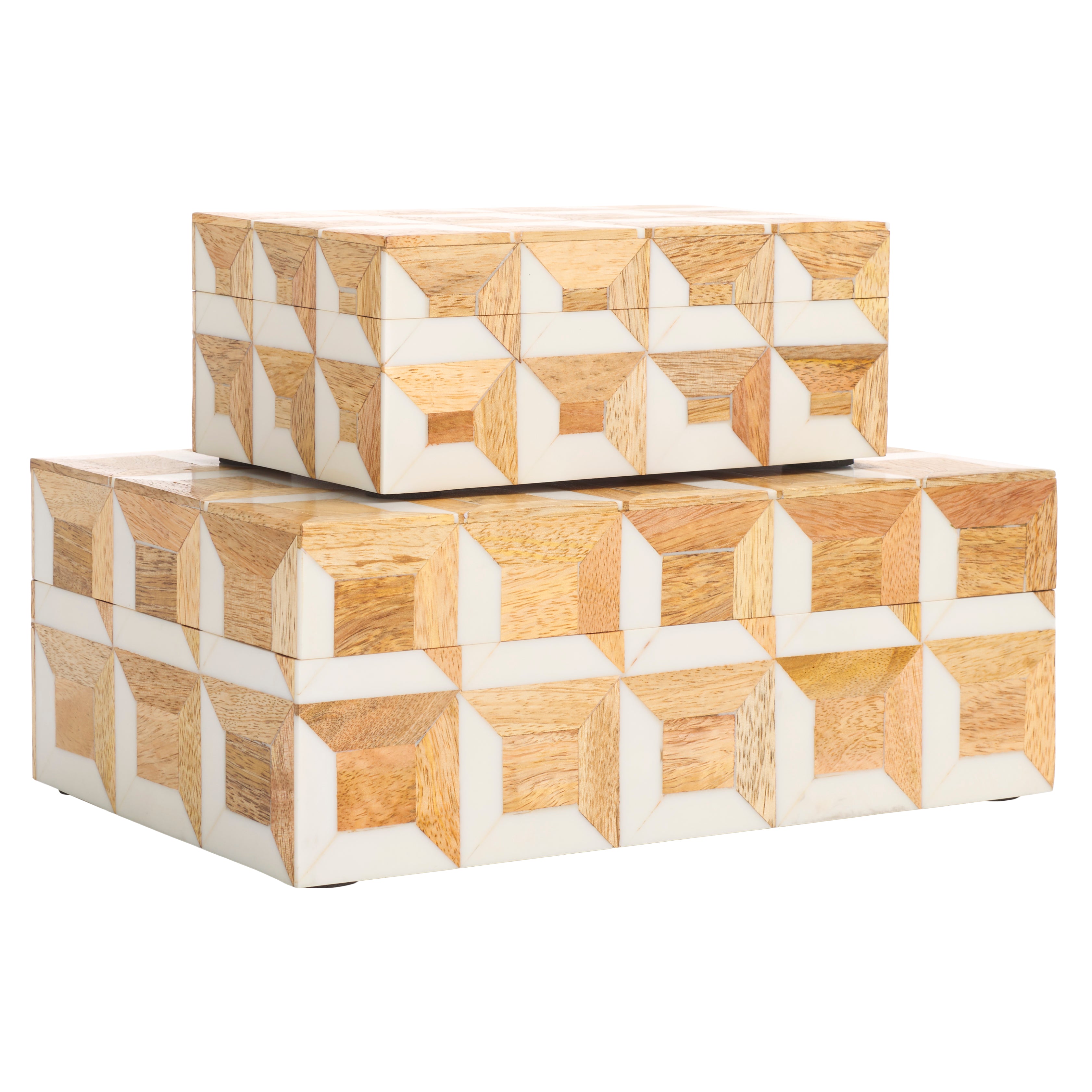 ANTIQUE IVORY / NATURAL BROWN