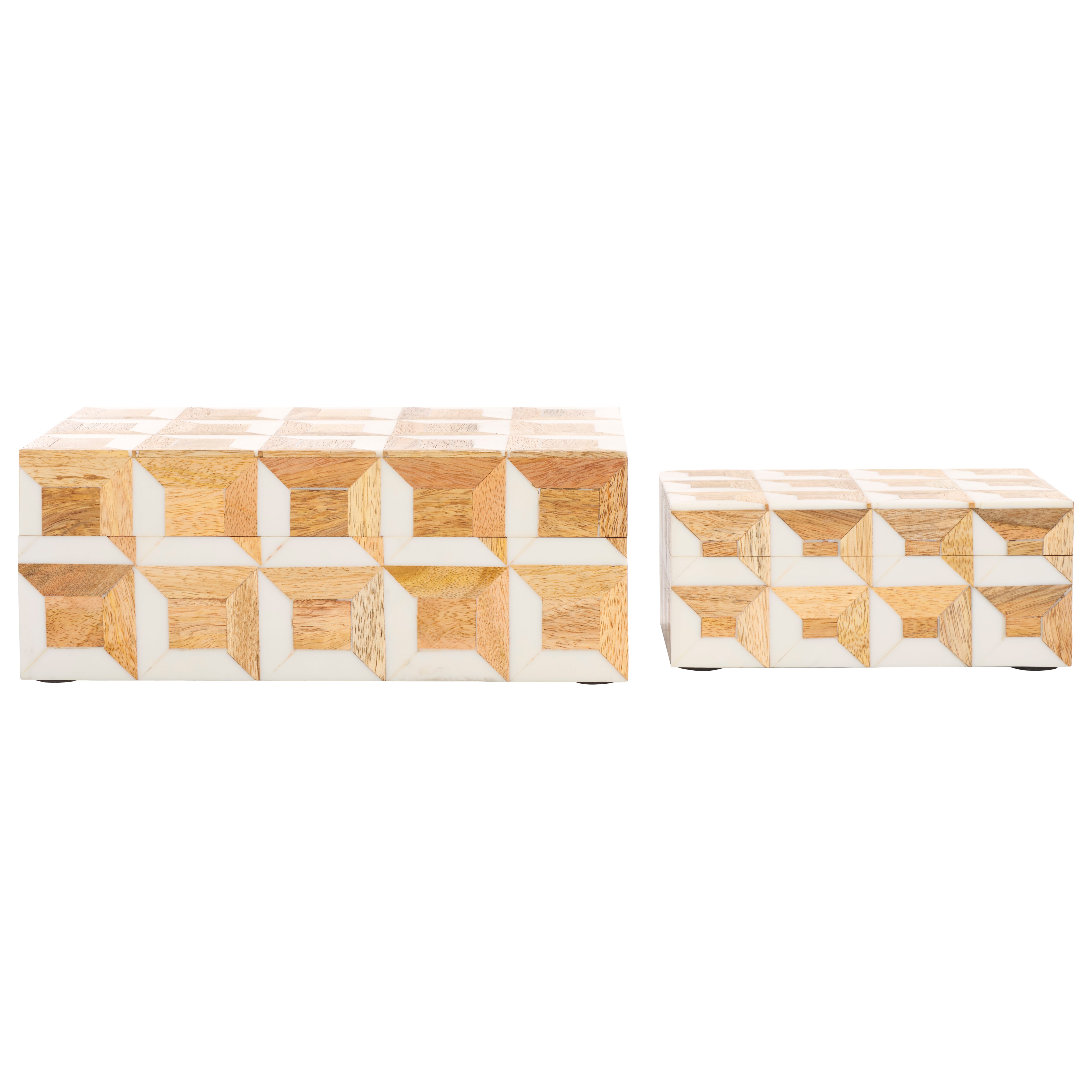 ANTIQUE IVORY / NATURAL BROWN