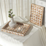 ANTIQUE IVORY / NATURAL BROWN