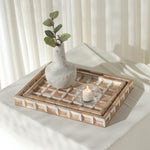 ANTIQUE IVORY / NATURAL BROWN