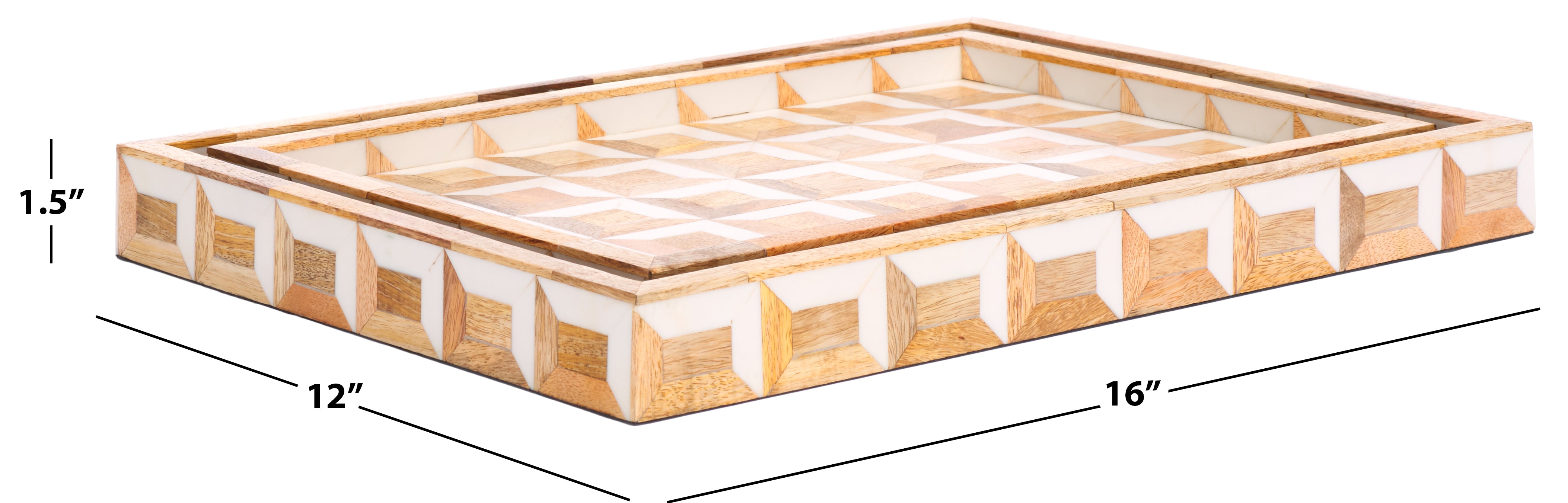 ANTIQUE IVORY / NATURAL BROWN