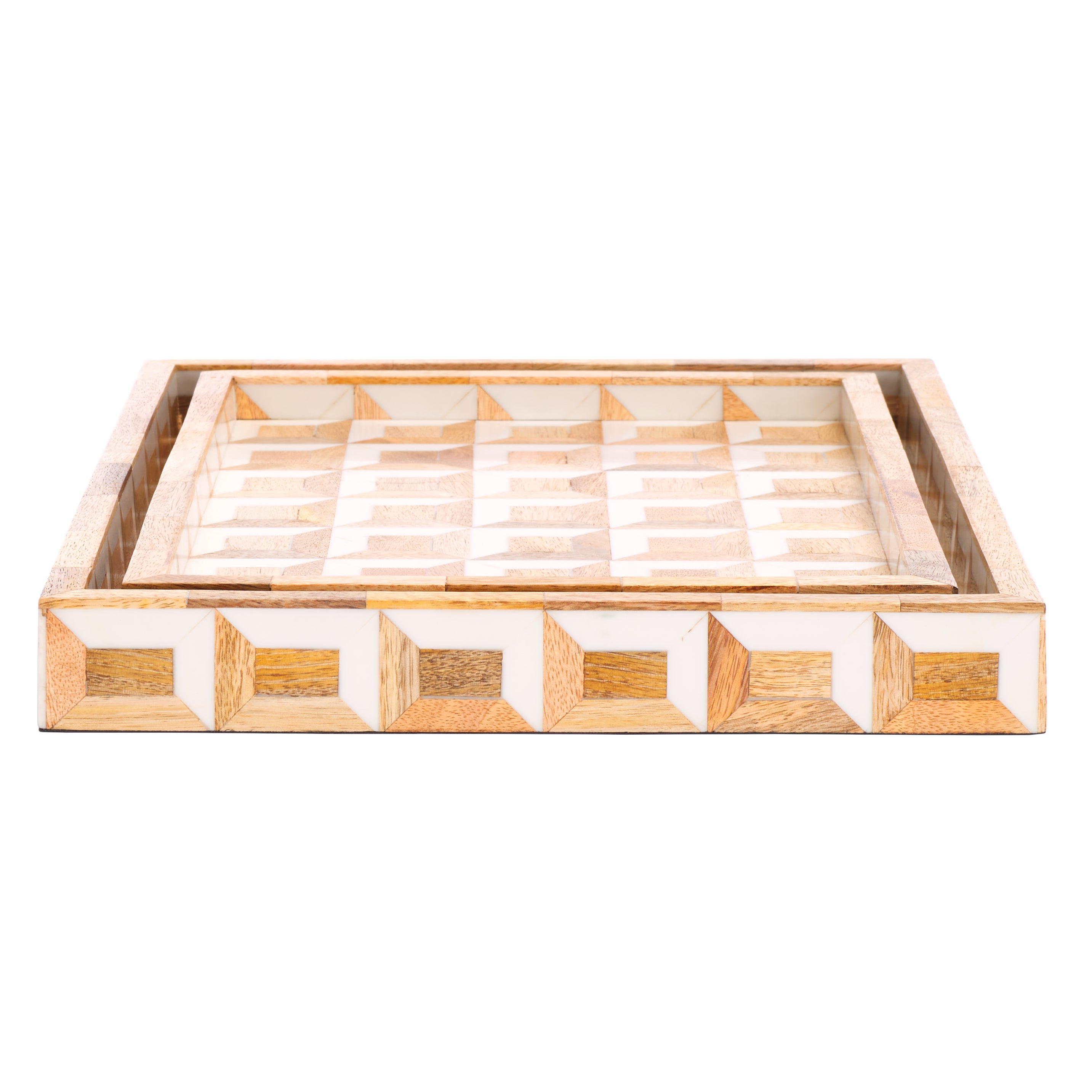 ANTIQUE IVORY / NATURAL BROWN