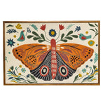 Two's Company Butterfly Embroidered Wall Art