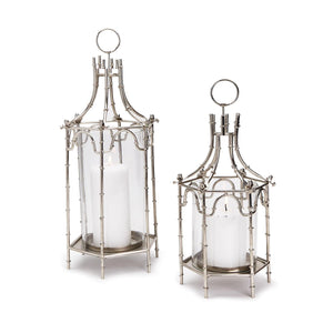 Two's Company S/2 Silver Brighton Pagoda Lanterns