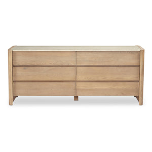 Moe's Home Collection - Lane 6 Drawer Dresser Natural - RP-1069-24