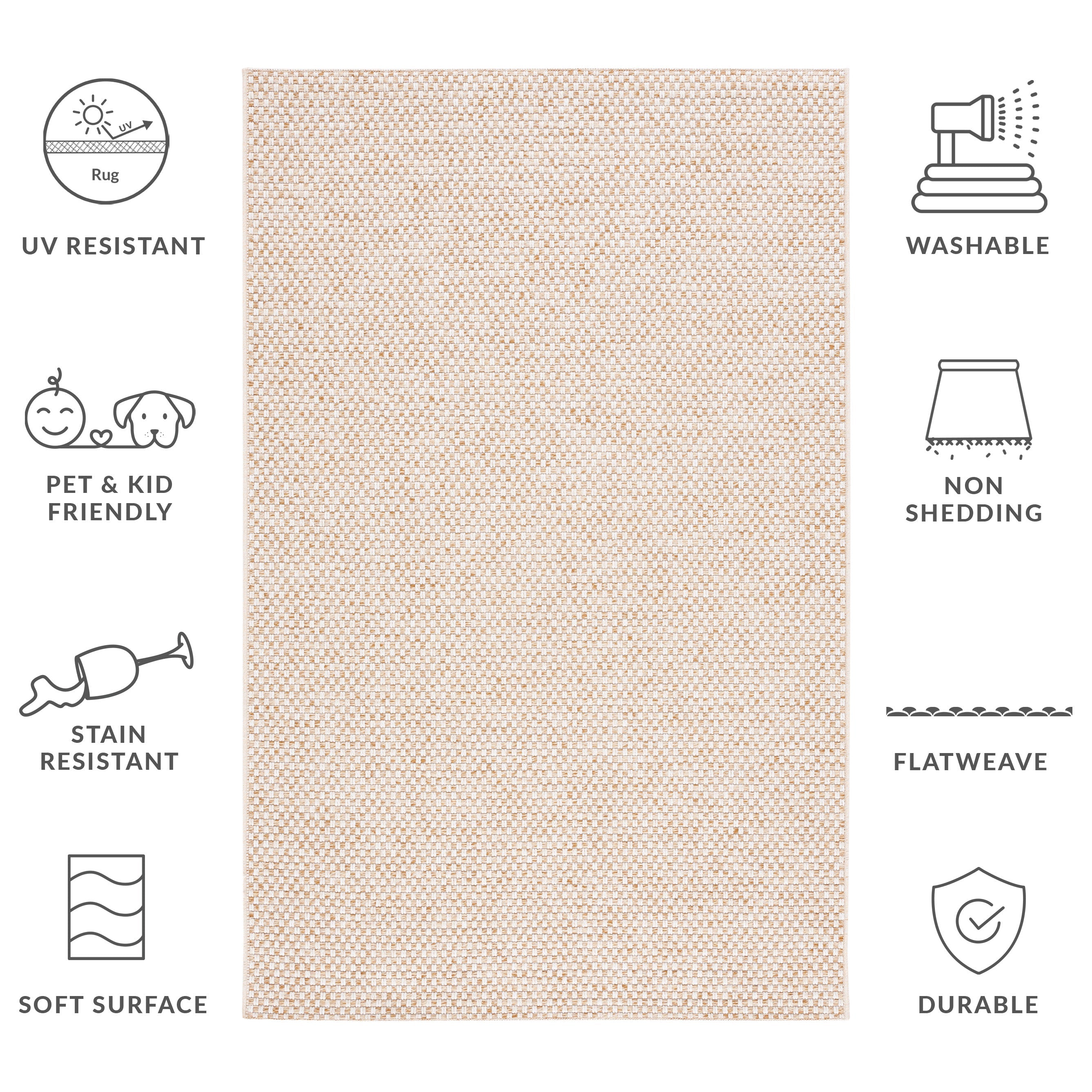 SISAL ALL-WEATHER 460 NATURAL / IVORY