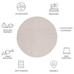 SISAL ALL-WEATHER 460 NATURAL / IVORY