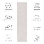 SISAL ALL-WEATHER 460 LIGHT GREY / IVORY
