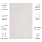 SISAL ALL-WEATHER 460 LIGHT GREY / IVORY