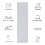 SISAL ALL-WEATHER 460 BLUE / IVORY