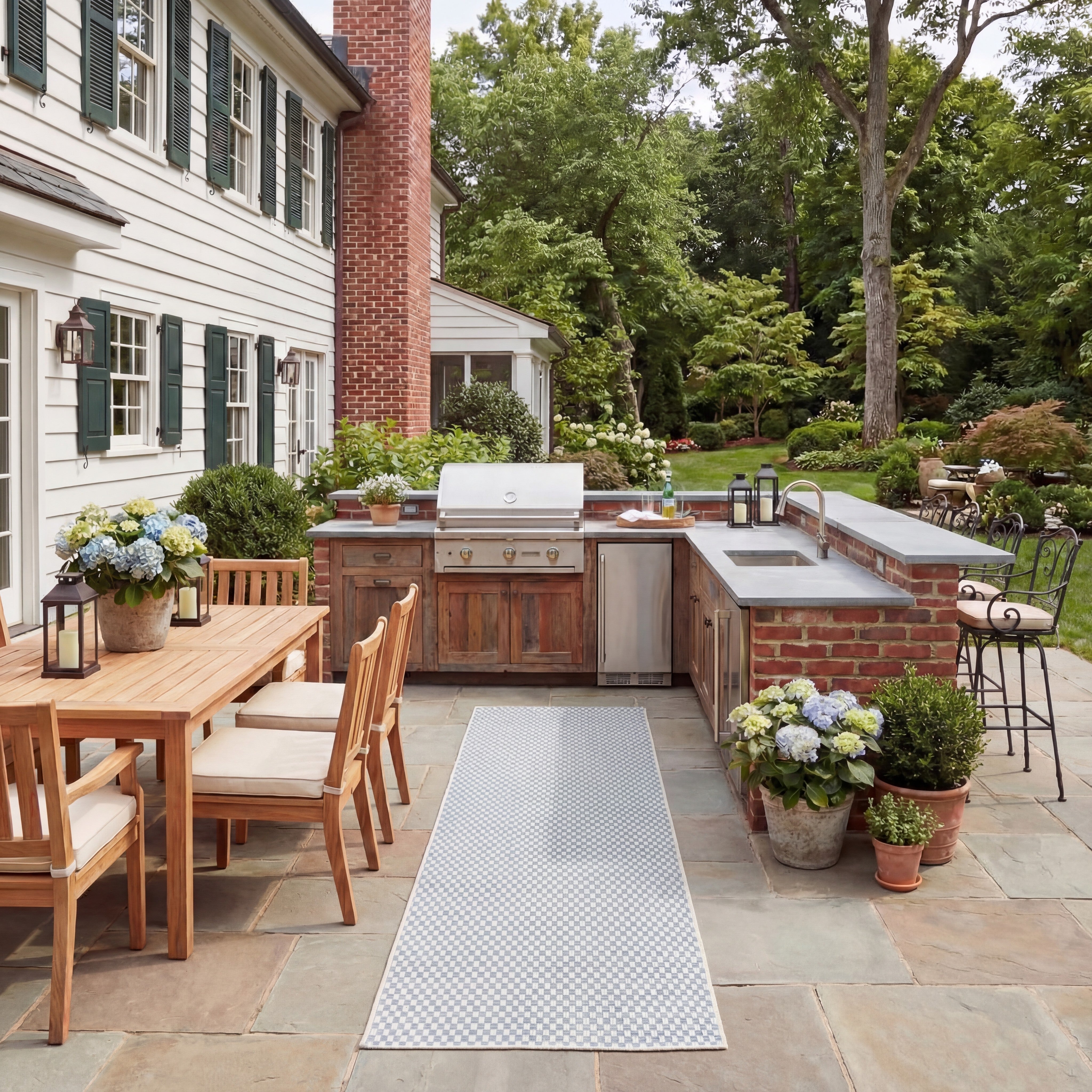 SISAL ALL-WEATHER 460 BLUE / IVORY