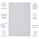 SISAL ALL-WEATHER 460 BLUE / IVORY