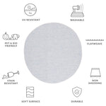 SISAL ALL-WEATHER 460 BLUE / IVORY