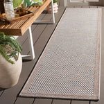 SISAL ALL-WEATHER 644 IVORY / AQUA ORANGE