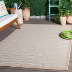 SISAL ALL-WEATHER 644 IVORY / AQUA ORANGE