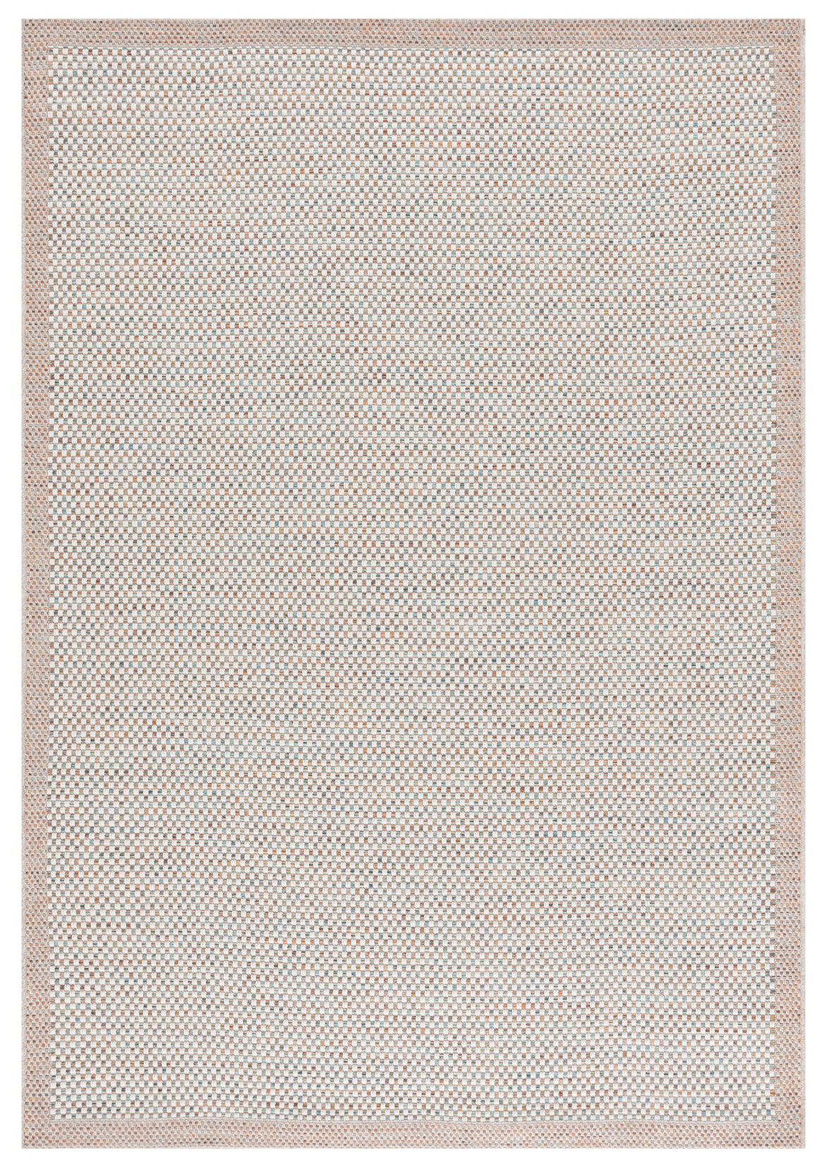 SISAL ALL-WEATHER 644 IVORY / AQUA ORANGE
