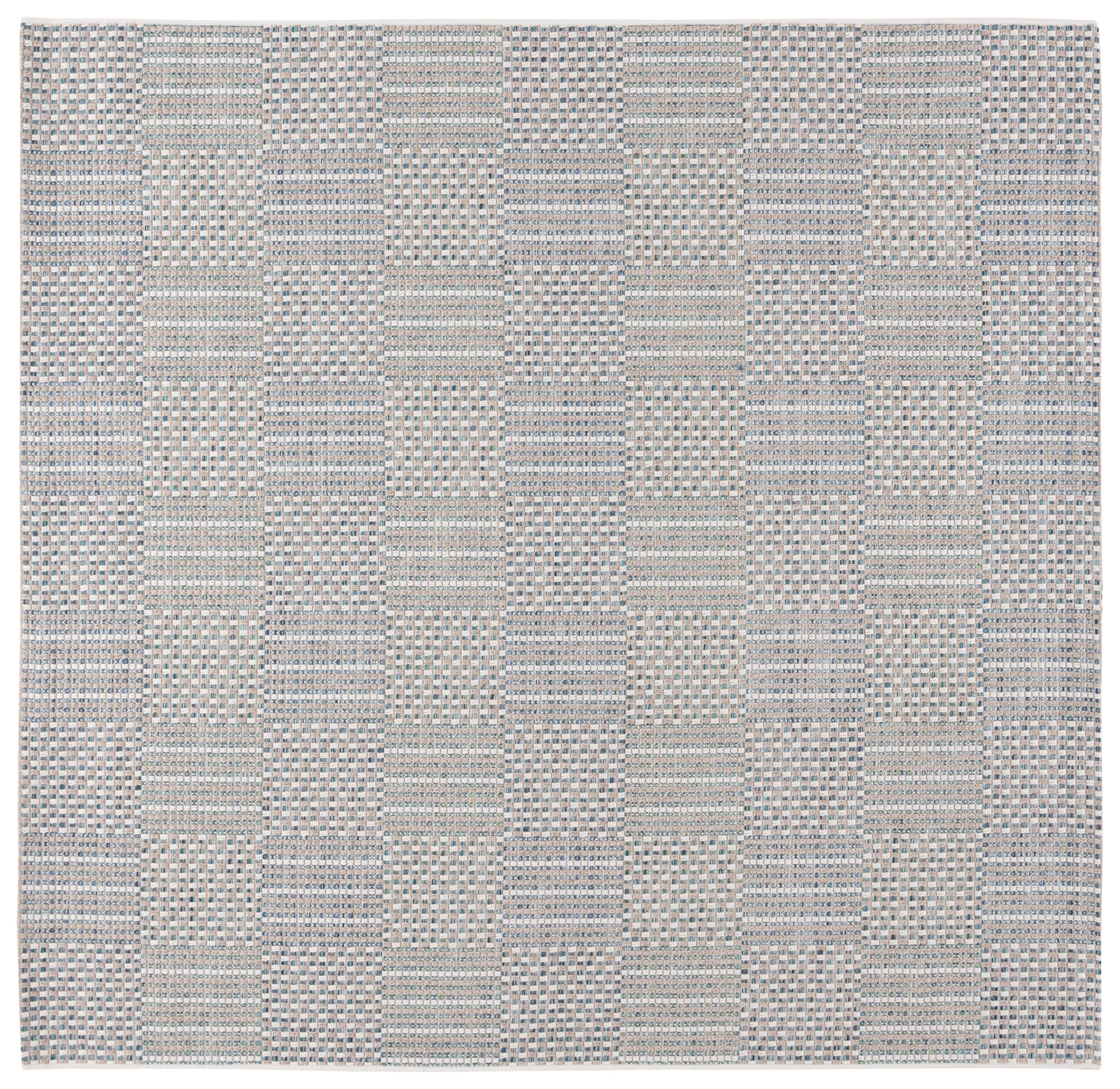 SISAL ALL-WEATHER 648 AQUA / BEIGE IVORY