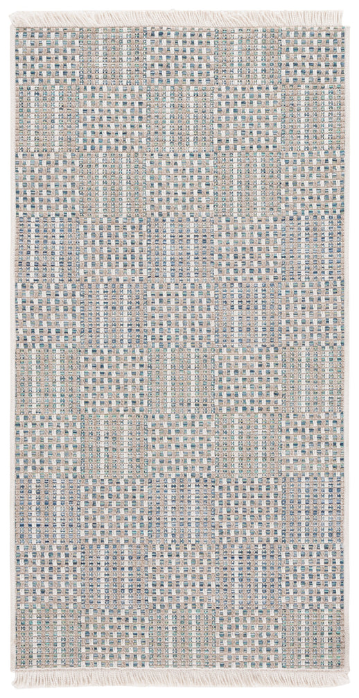 SISAL ALL-WEATHER 648 AQUA / BEIGE IVORY