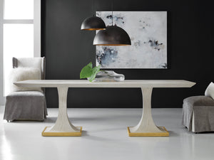 Modern History - Windward Dbl Ped Dining Table - SBT521