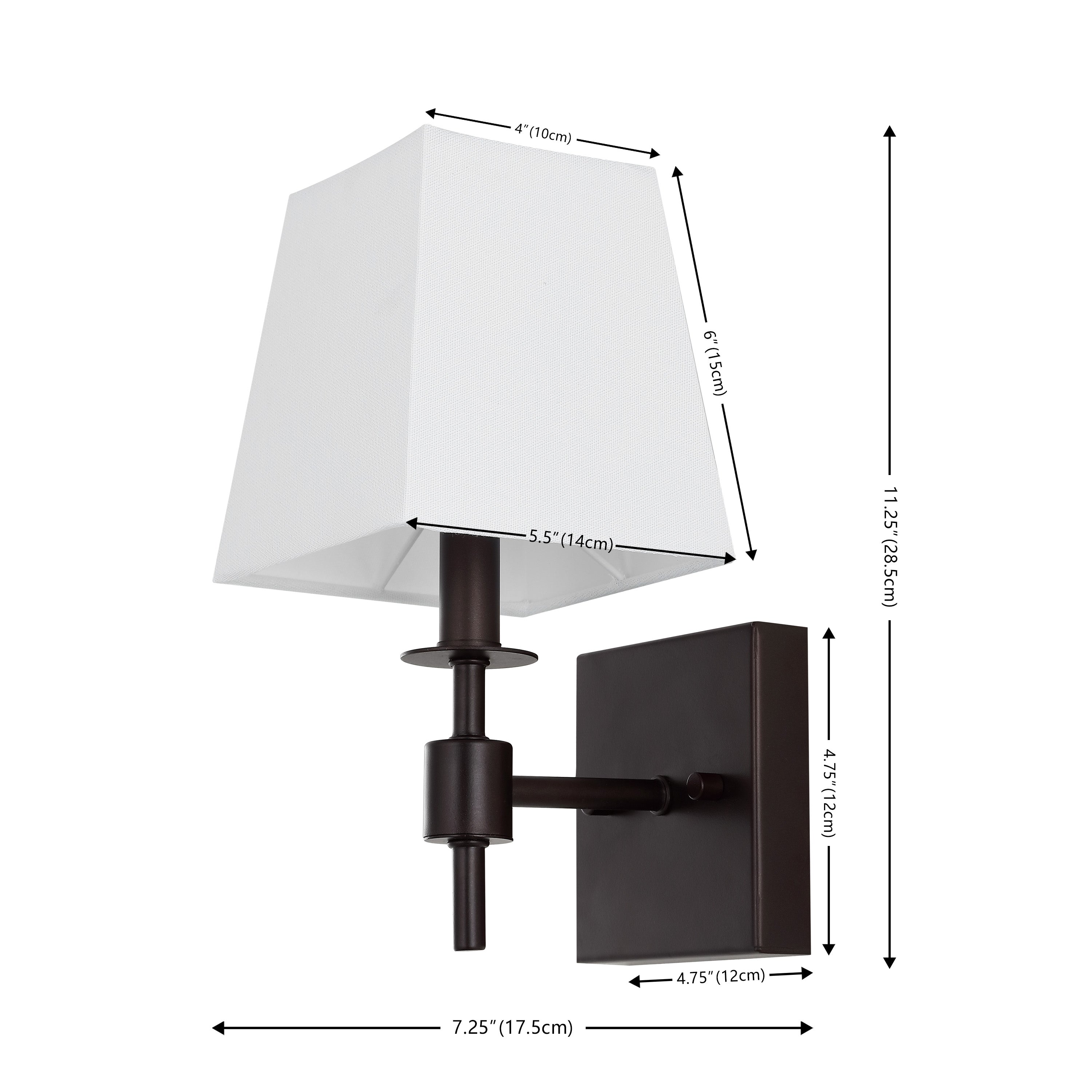 Safavieh Clauren, 7.25 Inch, Wall Sconce (Set of 2), SCN4122 - Orb