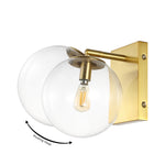 Safavieh Seoul, 8.5 Inch, Wall Sconce (Set of 2), SCN4124 - Brass Gold