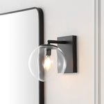 Safavieh Seoul, 8.5 Inch, Wall Sconce (Set of 2), SCN4124 - Black