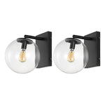 Safavieh Seoul, 8.5 Inch, Wall Sconce (Set of 2), SCN4124 - Black
