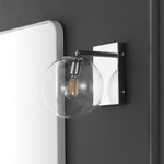 Safavieh Seoul, 8.5 Inch, Wall Sconce (Set of 2), SCN4124 - Chrome