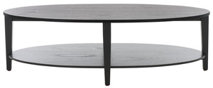 Safavieh Couture Leonardi Oval Wood Coffee Table, SFV1322