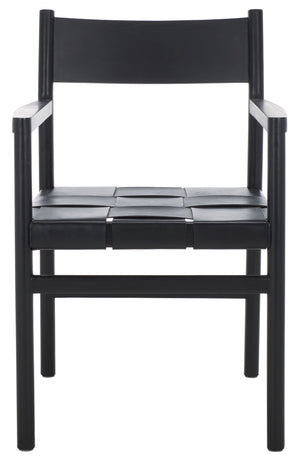 Safavieh Couture Devnie Woven Leather Dining Chair, SFV1602