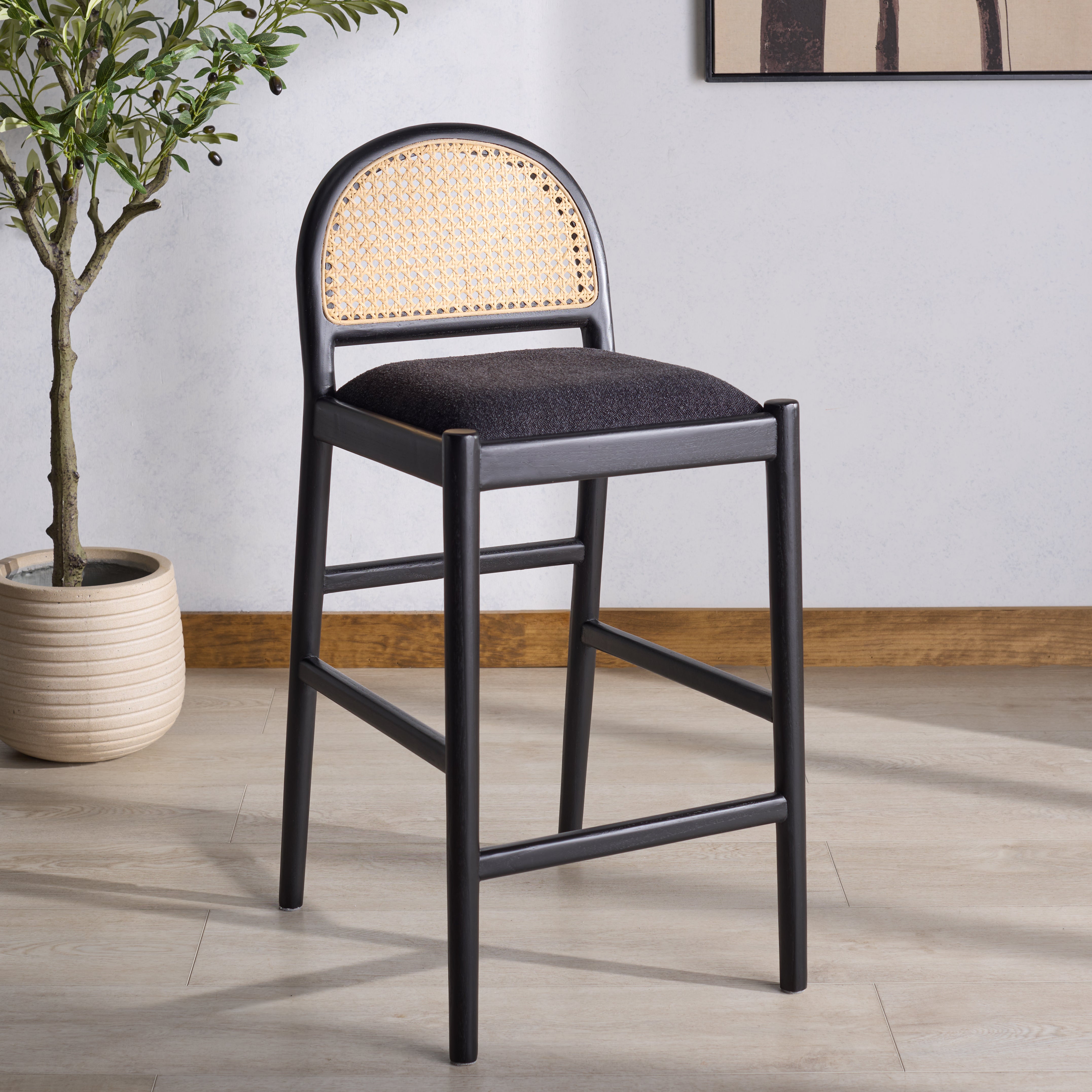 BLACK / BLACK / Rattan
