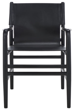 Safavieh Couture Cassaphina Leather Arm Chair, SFV1609