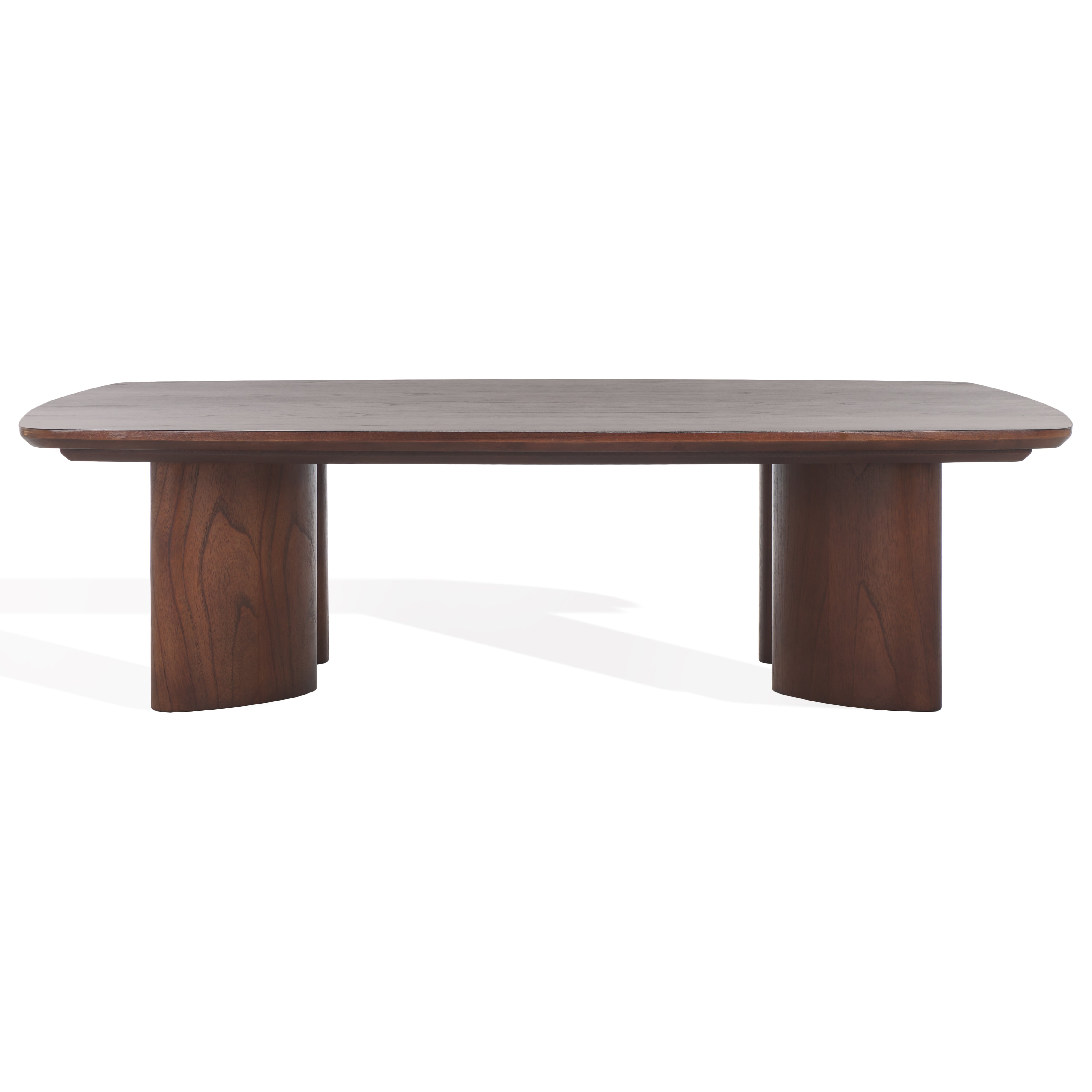 Safavieh Couture Barnard Rectangle Wood Coffee, SFV1702 - Walnut