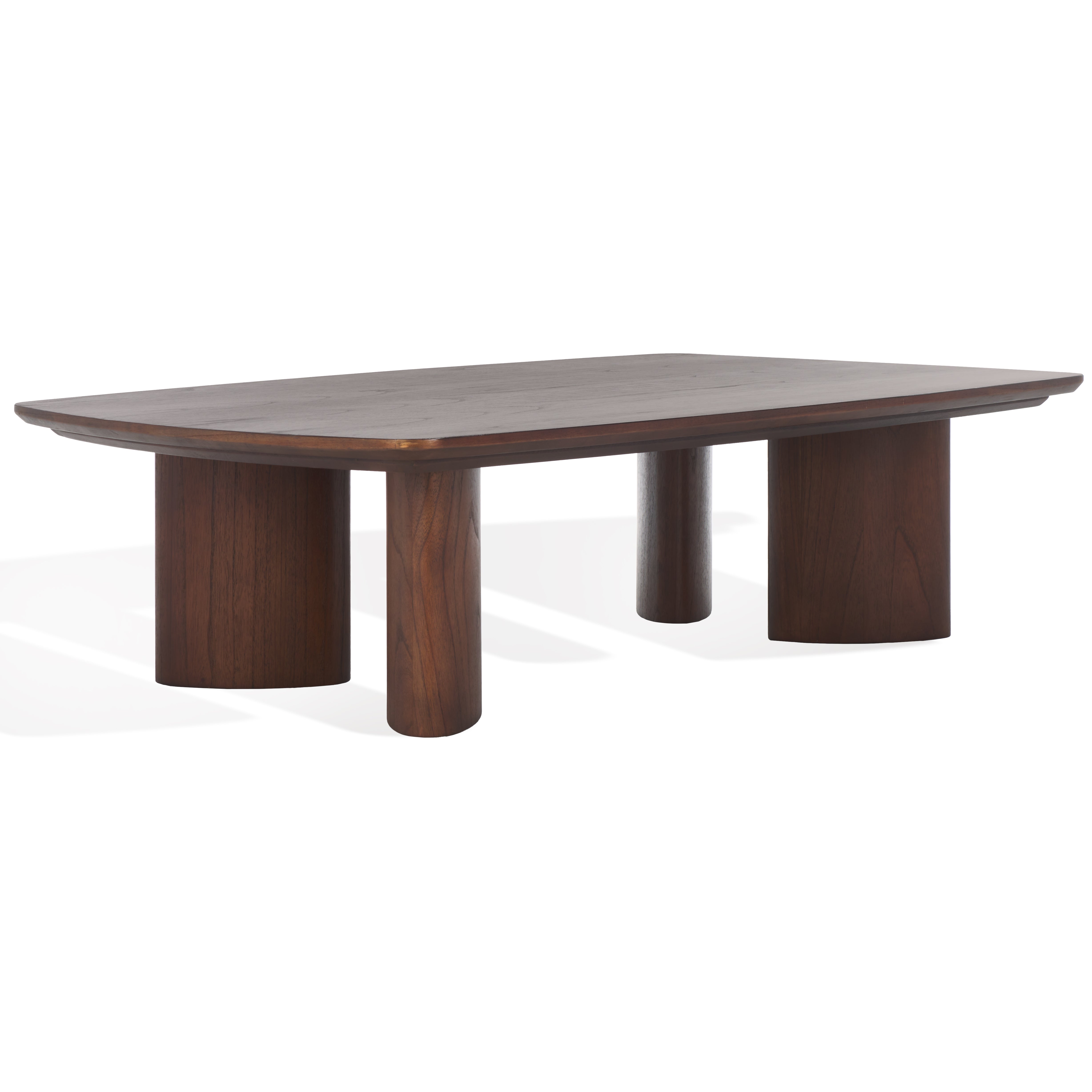 Safavieh Couture Barnard Rectangle Wood Coffee, SFV1702 - Walnut