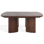 Safavieh Couture Barnard Rectangle Wood Coffee, SFV1702 - Walnut
