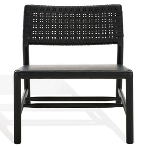 Safavieh Couture Valdina Woven Leather Acccent Chair, SFV1904